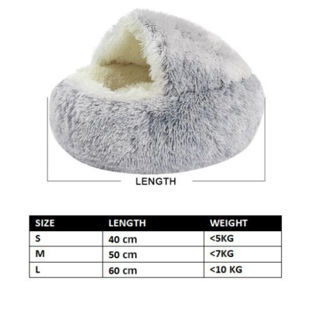 cuddle cocoon-pet bed